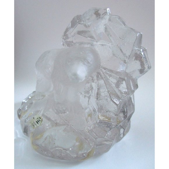 Bergdala Sweden Polar Bear in Ice Art Glass Paperweight/Sculpture Crystal  - VTG - Picture 3 of 16